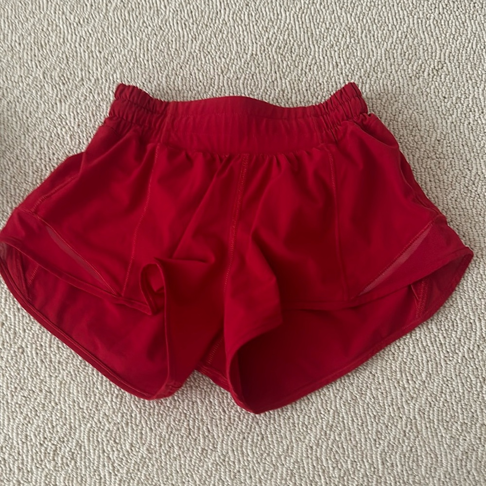 lululemon athletica Red Athletic Shorts